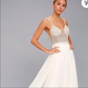 Lulu’s True Love Beaded Wedding Dress